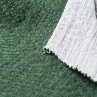 China Moisture-absorbent special high performance double bulged fabrics 36% cotton linen blend soft 64% cotton linen fabric for designing apparel for sale