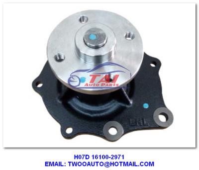 China La bomba de la dirección de poder de H07d 16100-2971car, motor diesel de Hino H07d parte la bomba de agua en venta