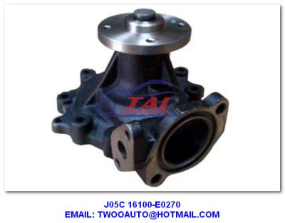 China Bomba de agua de J05c 16100-E0270, OEM 16100-E0270 de la bomba de agua de Hino J05c de las piezas del motor en venta