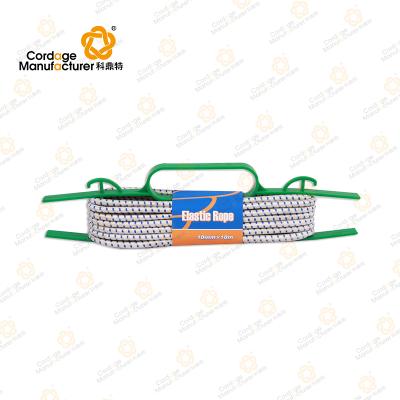 China 2021 Eco-friendly Hot Selling Wholesale Customize 10mm*10m Polyester Shock Rope With Rubber Core for sale