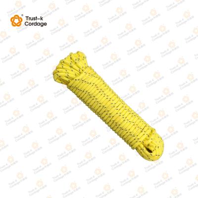 China 2021 Eco-friendly Wholesale Hot Selling PP Multifilament Braided Rope Durable Reflective Rope for sale