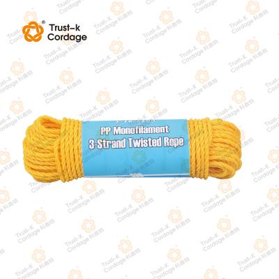 China Hot Sale PET Polyester 3 Strand Rope Polyester Rope Wholesale for sale