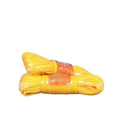 China Polypropylene 16 Strands Hollow Braid Polypropylene Rope With UV Protection for sale