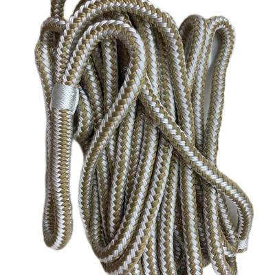 China Navy Blue/Black Double Braided Navy Rope/Polyester Dock Line for sale