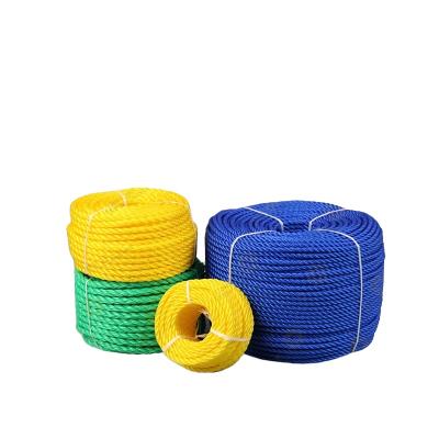 China High Quality PP Film 3 Strand Split Twisted Polypropylene Baling Rope for sale