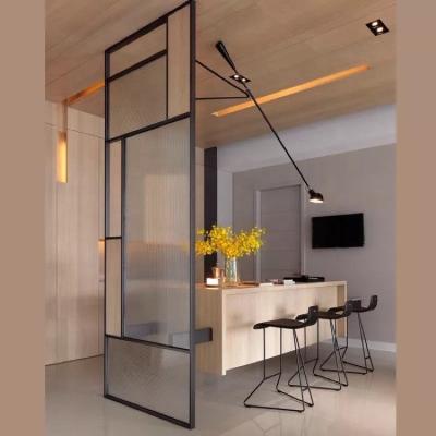 China Europe YDX Single Stainless Steel Room Divider With Glass For Home / Hotel / Office for sale