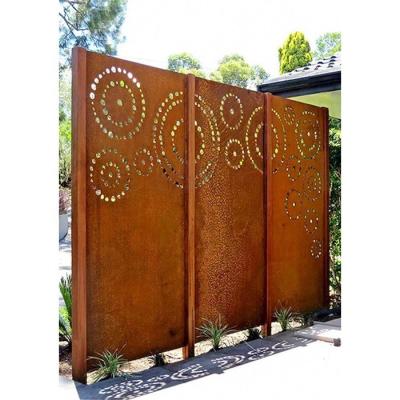 China Europe YDX Decorative Screens Panels Outdoor Metal Privacy Screens Garden Panels Screen Laser Cut Metal Panel for sale