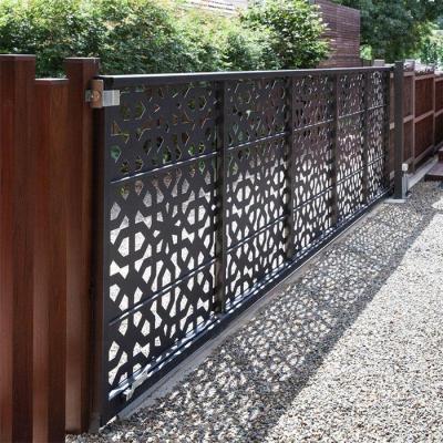 China Modern Design Metal Wall Fence Laser Cut Panels Easily Assembled Private Garden Fence for sale