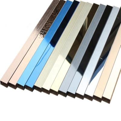 China Modern Gold Shape Tile Trim Tile Customized NC ISO9001 Glass Stainless Steel 0.3-3.0mm Special Curved Tile; GUA Modern Hotel T0033 YDX for sale