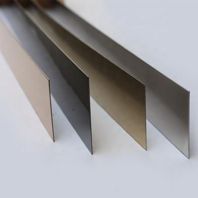 China YDX China Supplier Modern Rose Gold Color Stainless Steel Strips Metal Tile Trim Edge Profile For Furniture for sale