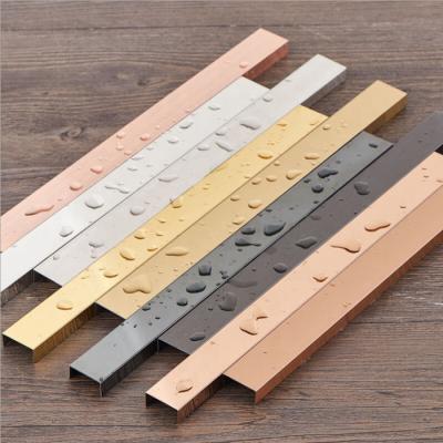 China YDX Modern Stainless Steel Decoration Profiles China Inlay Porcelain Tiles Floor Tile Brass Trim Tiles for sale