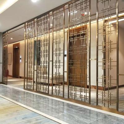 China Europe Banquet Hall Interior Decoration Hotel Room Dividers Made Of Stainless Steel Hall Divider for sale