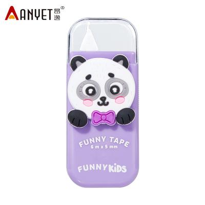 China Error Revision in School Funny Colorful Correction Tape with Cute Rubber Decoration for School for sale