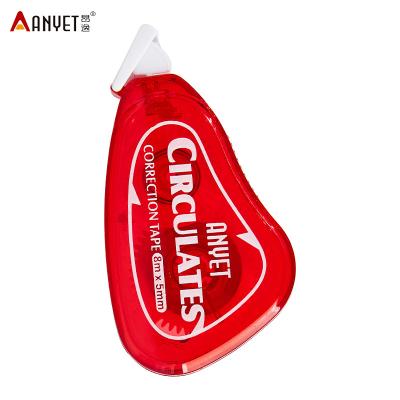 China One-Touch Cap Office Supplies Stationery Outlet Correction Pen Tape Customized Cinta Correctora White Correction Tape for sale