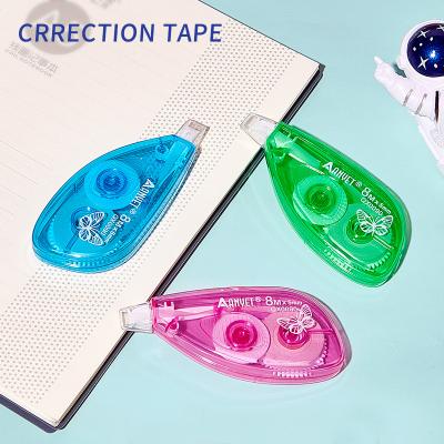 China Office and School Stationery Supplies Side-way Type Correction Tape Glue Tape Side-way Roller for sale