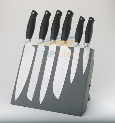 China Viable kitchen knife set with pom handle for sale