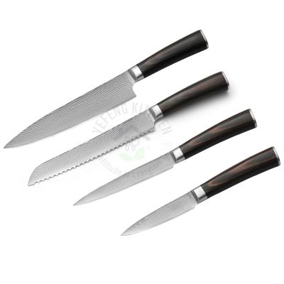 China 2021 Hot Seller New Arrival Sharp Products OEM Custom Logo Knives vg10 Durable Handmade Japanese Damascus Kitchen Cook Knife for sale