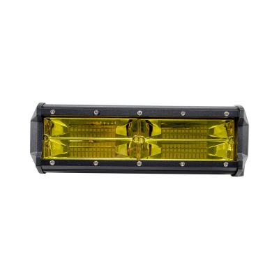 China Ip68 12v Aluminum Waterproof Yellow Color 144w Driving Car Offroad Truck Led Light Bar for sale