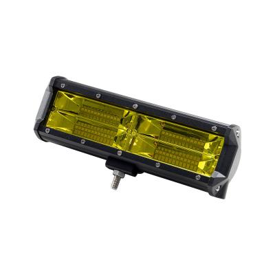 China Dual Color Aluminum Ip68 Waterproof 12v 144w Driving Offroad Car Truck Led Light Bar for sale