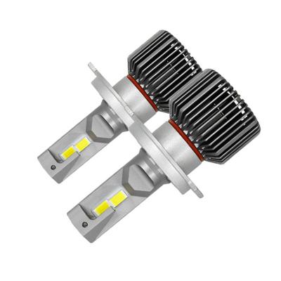 China High quality 4 sides fan cooling bulbs 12v 24v 9005 9006 led light led headlight for car XC-H7 for sale