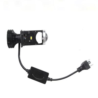 China Made in China H4 28w Right and Left Auto Mini Projector Len Dual Beam Led Headlight Len Bulbs XC-Y2-H4 for sale