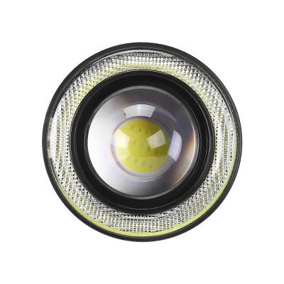 China High Quality Auto Led Lamp 12v Lighting Plastic Yellow Red Blue White Fog Lights Led Angel Eyes XC-fog-003 for sale