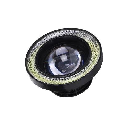 China Waterproof Led Plastic Lens Halo Angel Eyes Rings Fog Light 12v Daytime Running Fog Lamp XC-fog-002 for sale