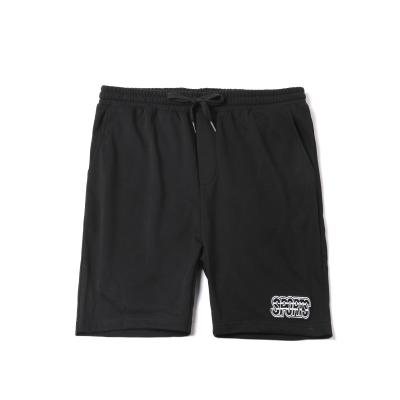 China Summer Breathable Comfortable Casual Design Elastane Black Regular Embroidery Logo Woven Label Men Shorts for sale