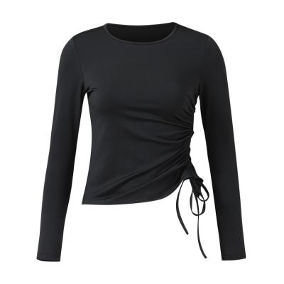 China Autumn Women Soft Fabric Breathable Stylish Quick-drying Summer Spring Spring Breathable Sports Top Long Sleeve Top for sale