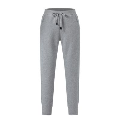 China Custom Wholesale Thick Embroidery Solid Color Fleece Long Anti-wrinkle Drawstring Sweatpants With Pockets for sale