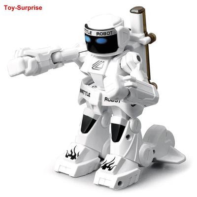 China Battery Operated RC Toy Battle Robot 2.4G Humanoid Wrestling RC Robot Two Joysticks Control Real Fighting Experience Boxing Gift For Kids for sale