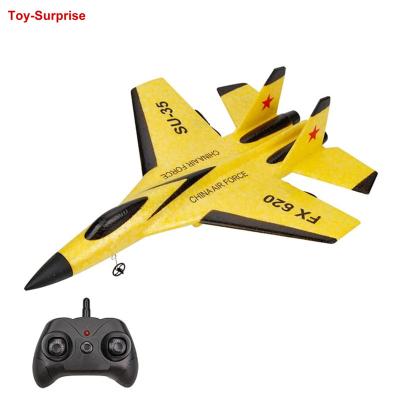 China RC Hobby RC Foam Glider Jet Fighter Plane Glider Airplane Remote Control Airplane 2.4G Radio Control Aircraft SU-35 Foam Boys Toys Kids for sale