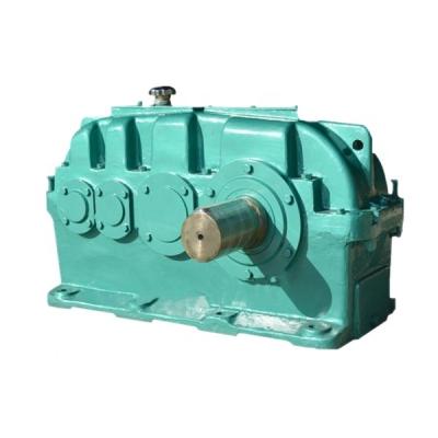 China Low Noise Helical Gear Reducer 3 Gear Motor Cylindrical Stage Gearbox Reducer For Building Materials for sale