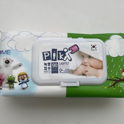 China 180*200MM 80 counts or customized baby wet wipes with plastic lid for sale