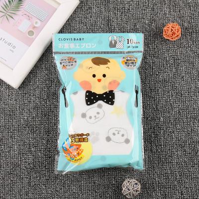 China Customized Large Soft Antibacterial Printed Manufacturer Kids Feeding Bibs Disposable Printing Baby for sale