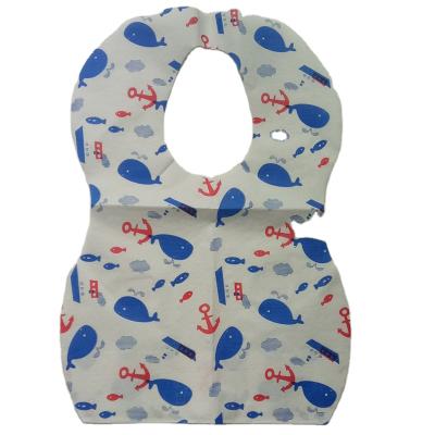 China Antibacterial Free Samples Cute Cardboard OEM Eating Eco-friendly Food Feeding Disposable Suitable Baby Bib for sale