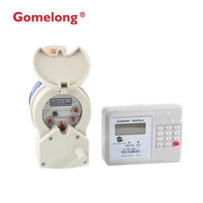 China Copper Smart Prepaid Water Meters , LCD Display Electronic Class B Multi-jet Water Meter for sale