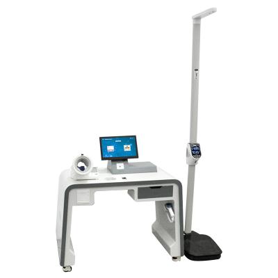 China Bmi Waist Weight Healthy Scale Physical Examination Body Height And Weight Machine Blood Pressure Ultrasonic Balance Qida B2 for sale