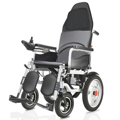 China New Design Convenient 13 Inch Wheel Rim Folding Wheelchair Copper Motor Power Electric Wheelchair for sale