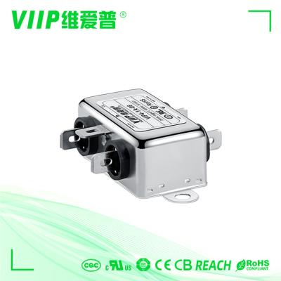 China VIIP Metal Power Line emi filter manufacturers 1A Electromagnetic Compatibility 50/60Hz for sale