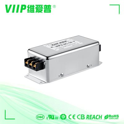 China 110V 250VAC línea filtro de la CA de 3 fases de interferencia electromágnetica del filtro 15A en venta