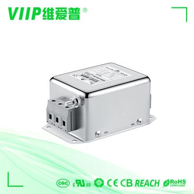 China Line to Ground 3 Phase EMI Filter UL Certified Metal Shell 3268VAC for sale