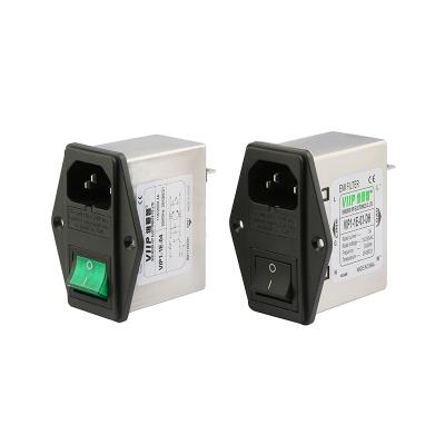 China 10A Rated Power Filtered Power Entry Modules with Fuse Holder and Switch 110V/250VAC zu verkaufen