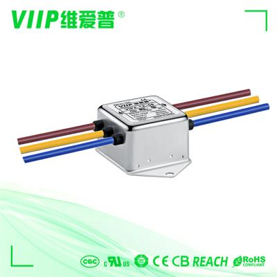 China 250VAC filtert einphasiges EMI Filters 10A Emc für Wechselstrom-Linie Hochleistung zu verkaufen