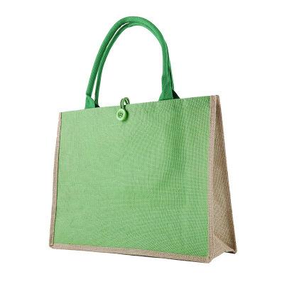 China 100% Eco-Friendly Waterproof Outdoor Natural Burlap Tote Bags Jute Reusable Shopping Bags Eco-Friendly for sale