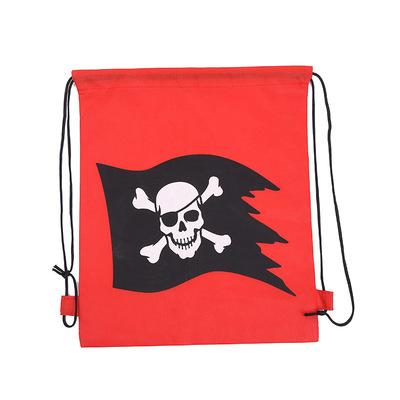 China Custom Non Woven Rope Handle Printing PP Drawstring Bag With Logo / Customized Polyester Drawstring Bag For Clothes for sale