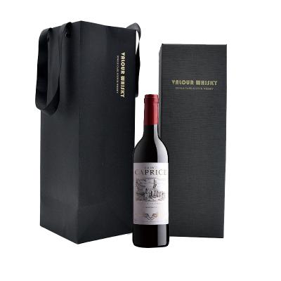 China Custom Luxury Recycled Materials Cardboard Packaging Gift Wine Bottle Box Wine Packaging Box Set for sale