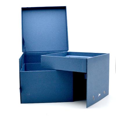 China Reused Custom Rectangular Green Gift Box Exquisite Materials Packaging Box Printing Food Champagne Wine Creative Gift Packaging for sale