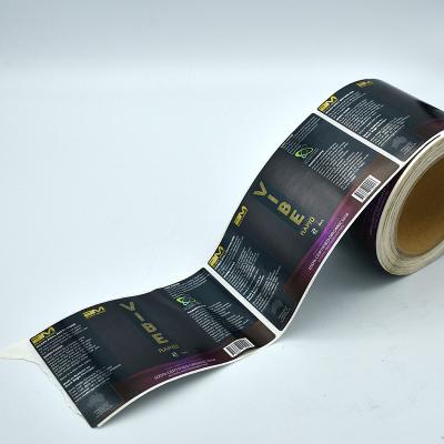 China Customized Printing Clear Stickers Waterproof Self Adhesive Gold Foil Thank You Stickers for Small Business for sale