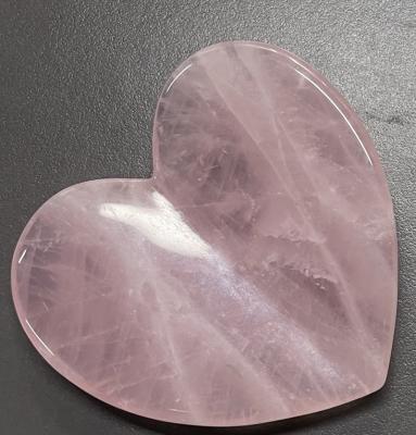 China Double layers whitening rose quartz heart gua sha 3d love heart gua sha tool for gift for sale